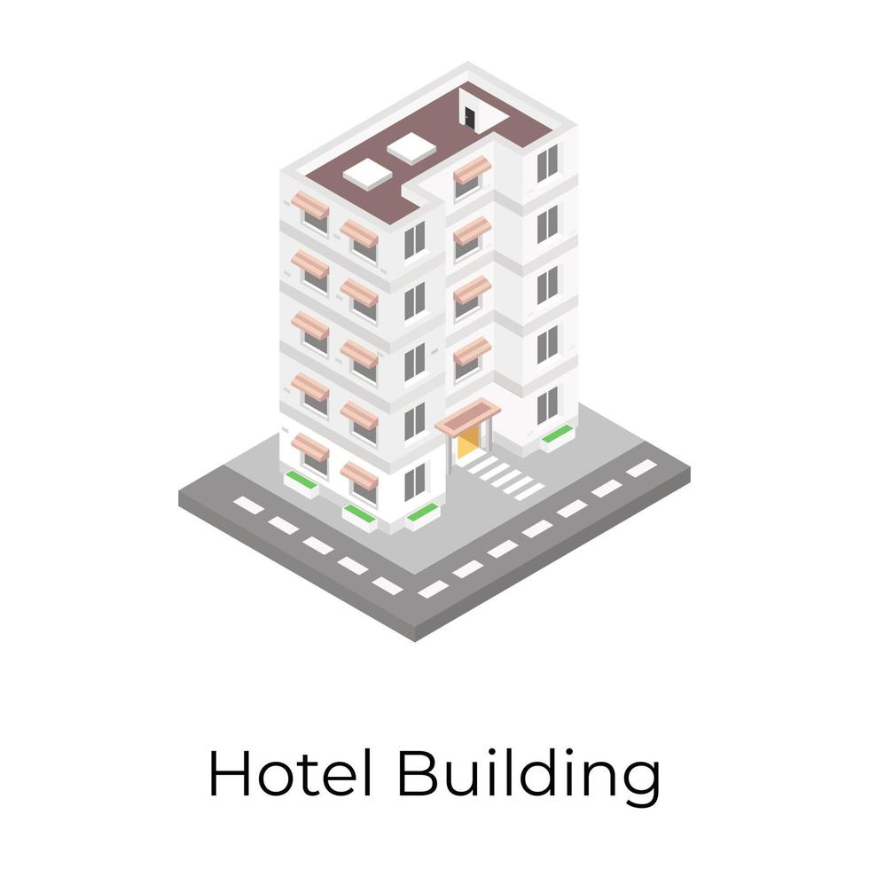 Hotel Building Motel vector