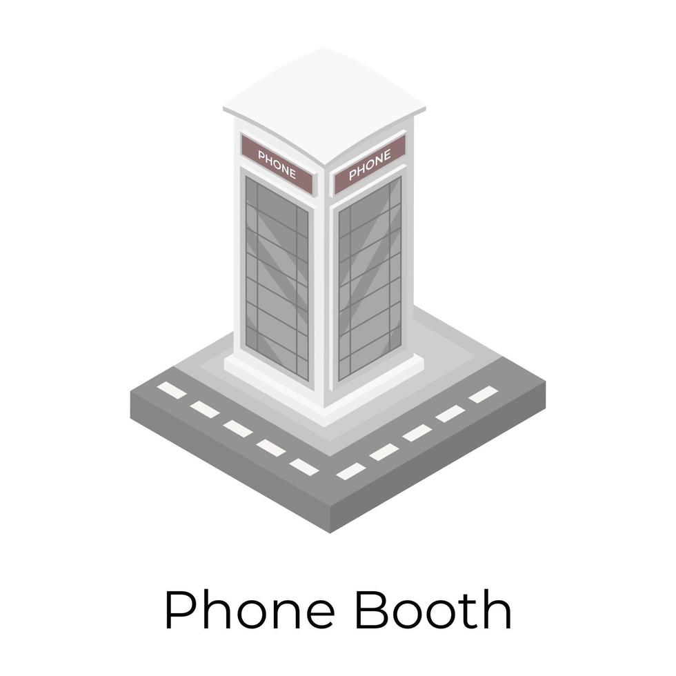 Phone and Call Booth vector