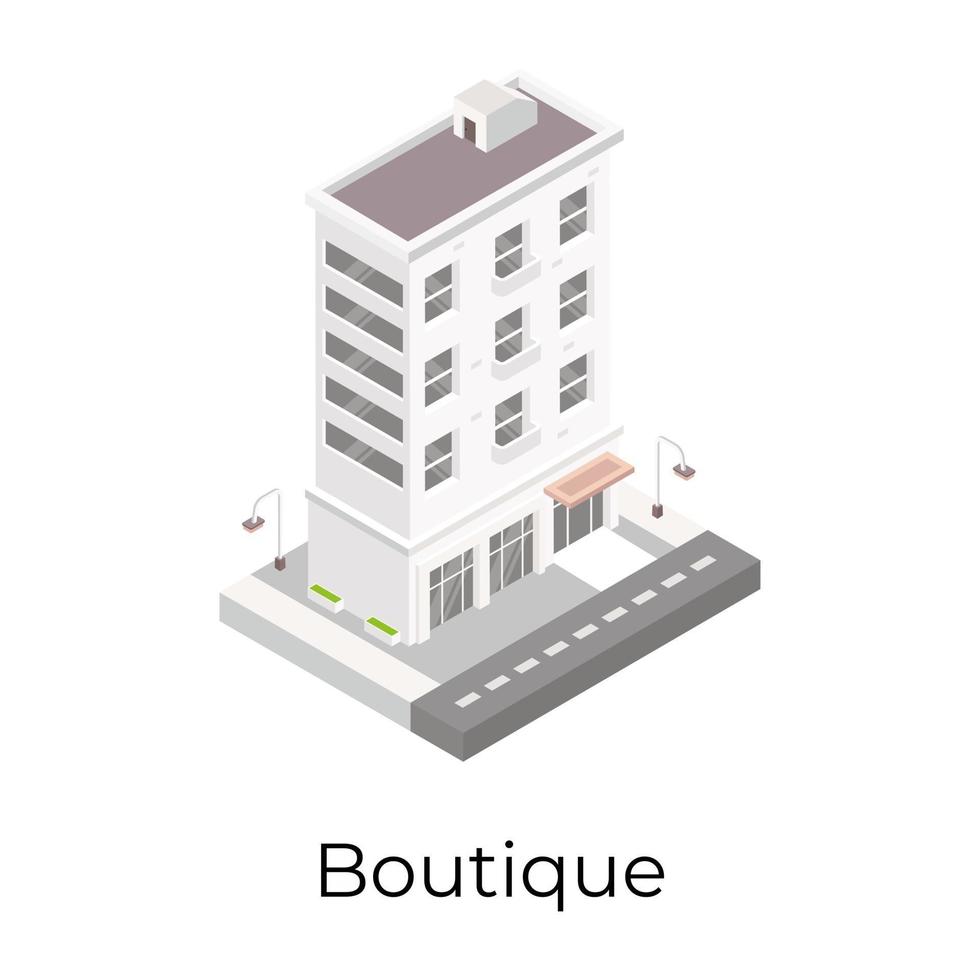 Commercial Center Boutique vector