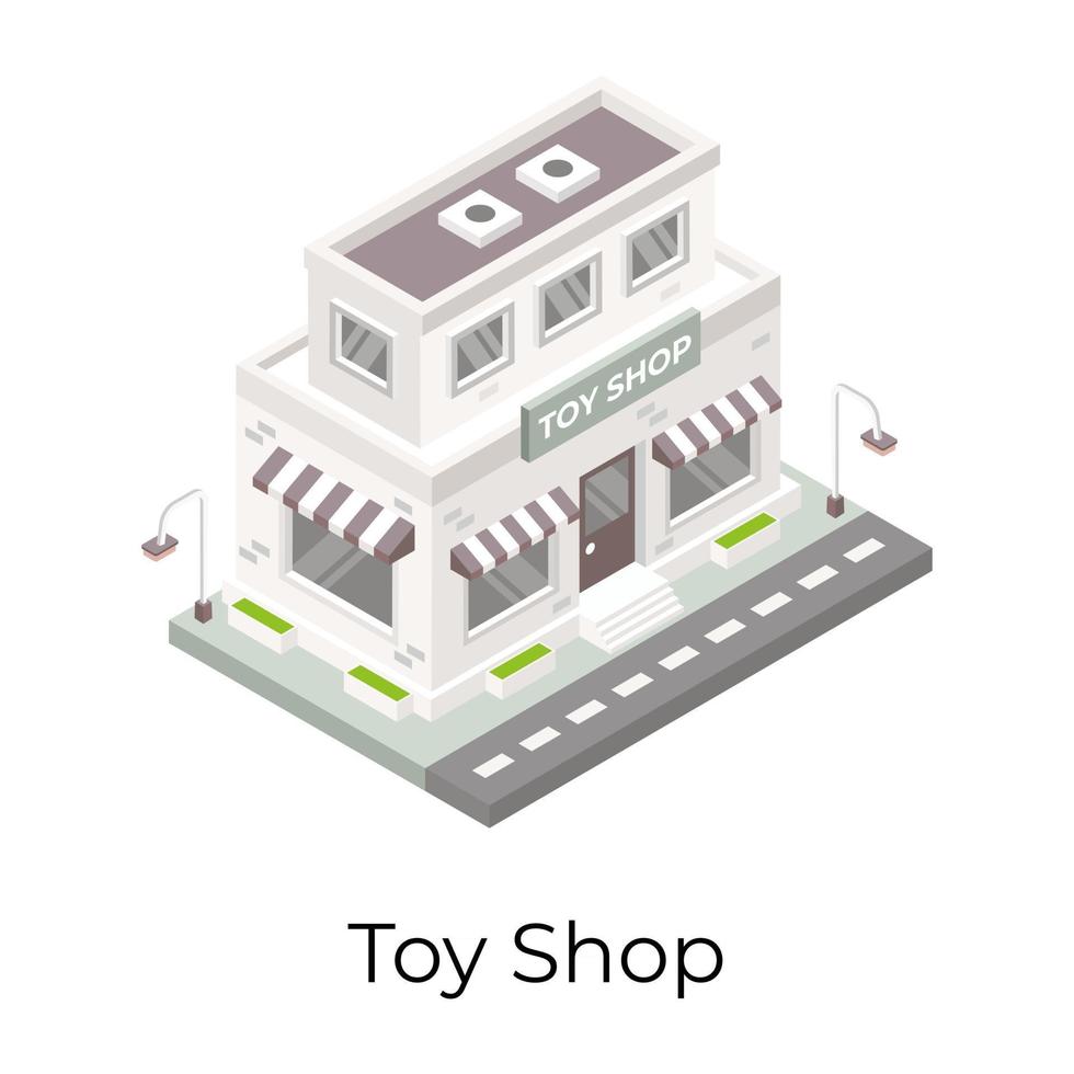 Toy Store and Shop vector