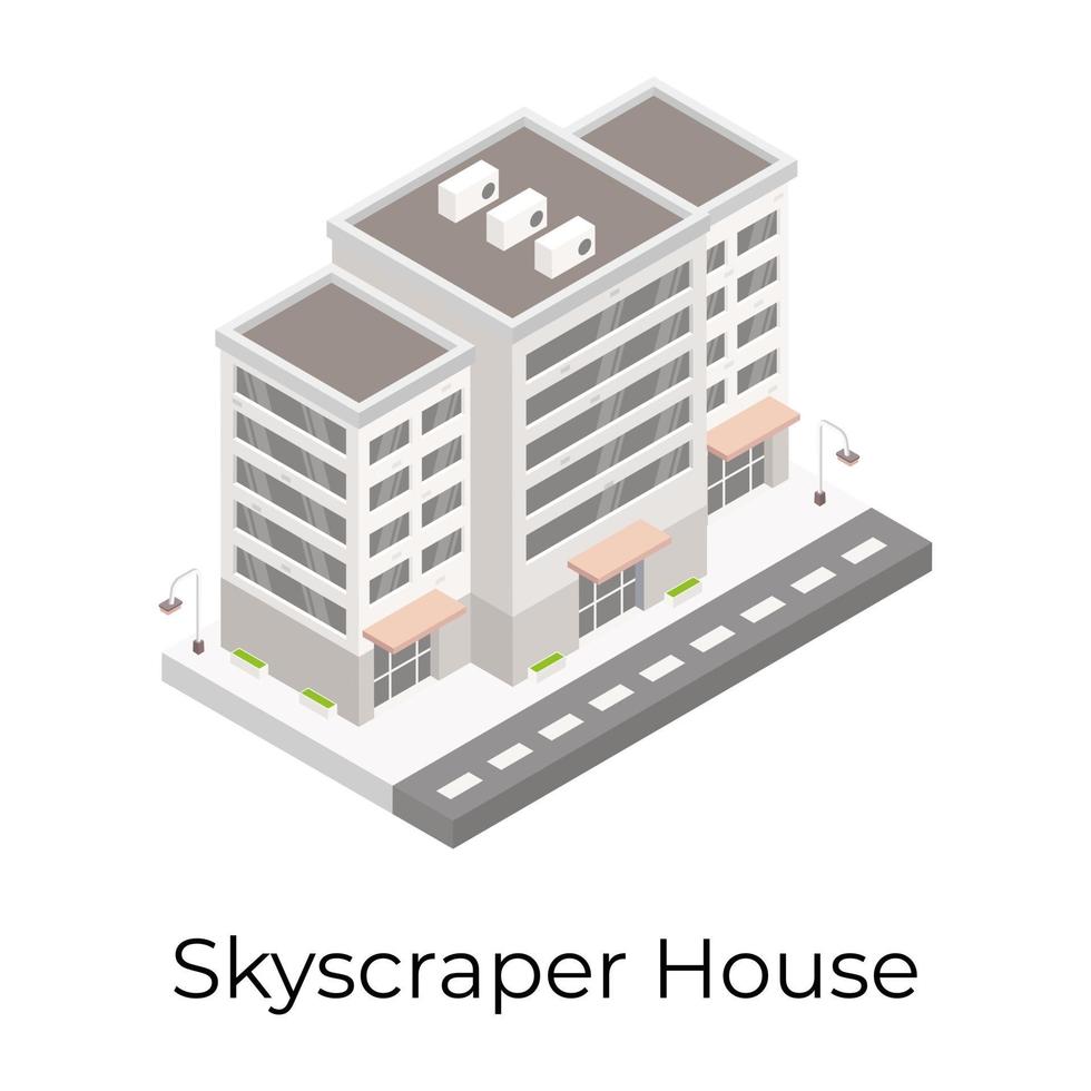 Sky Scraper House vector