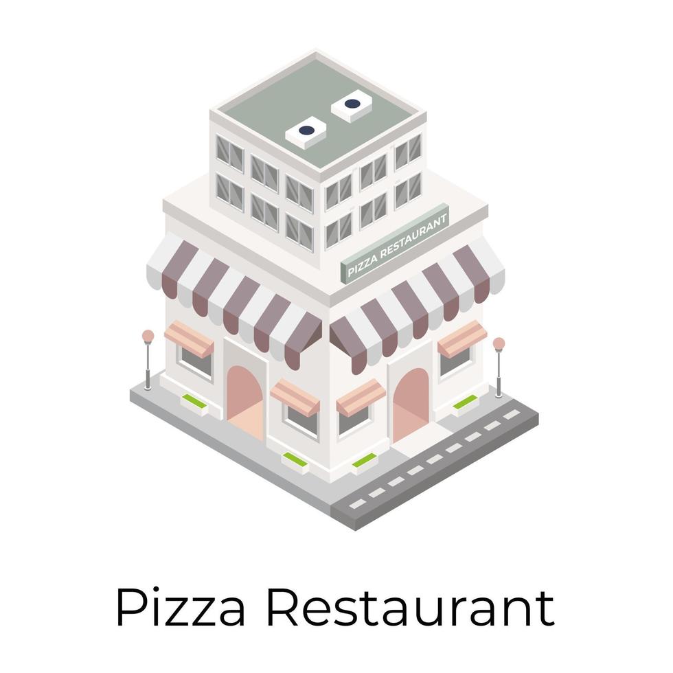 restaurante de pizza restaurante vector