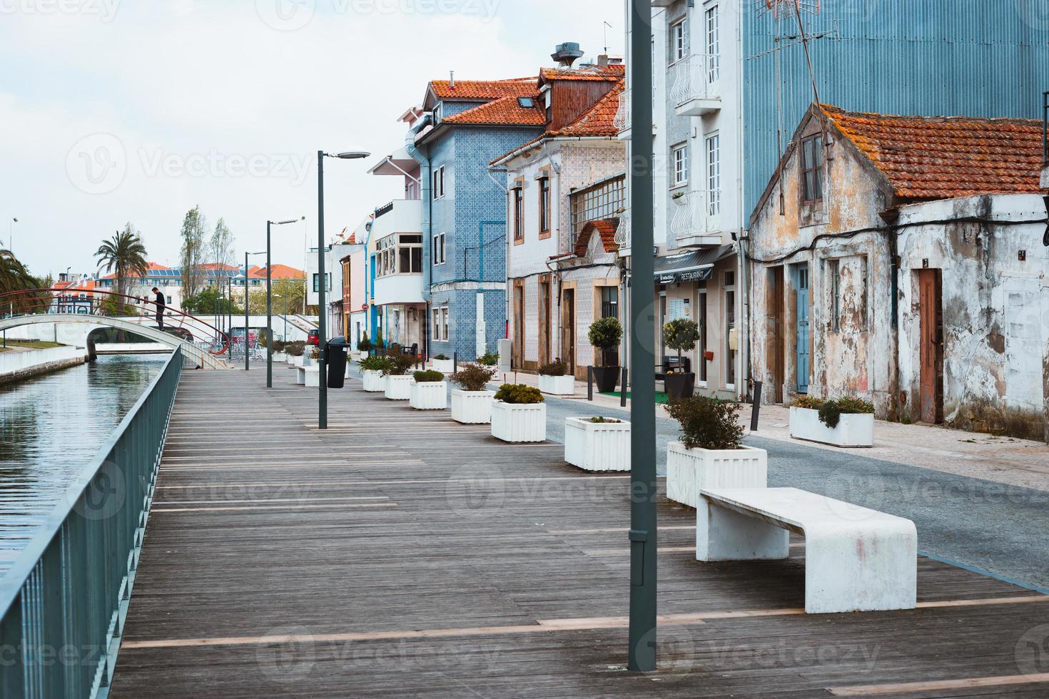 Aveiro, Portugal. Typical houses photo