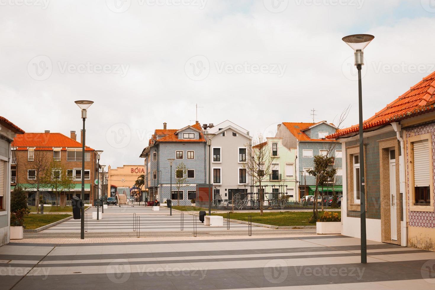 Aveiro, Portugal. Typical houses photo