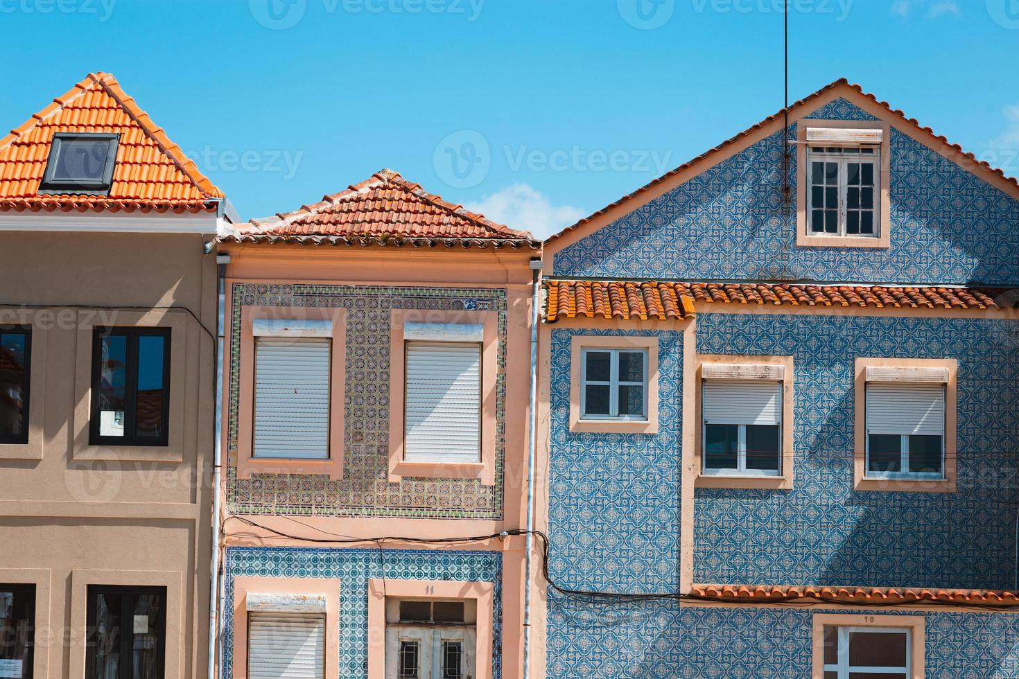 Aveiro, Portugal. Typical houses photo