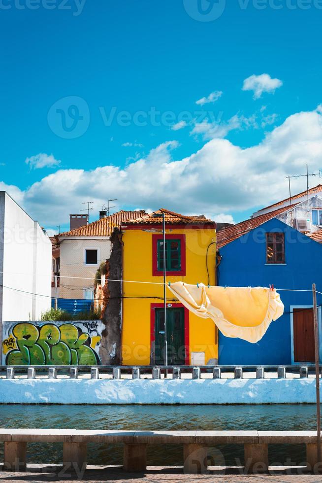 Aveiro, Portugal. Typical houses photo