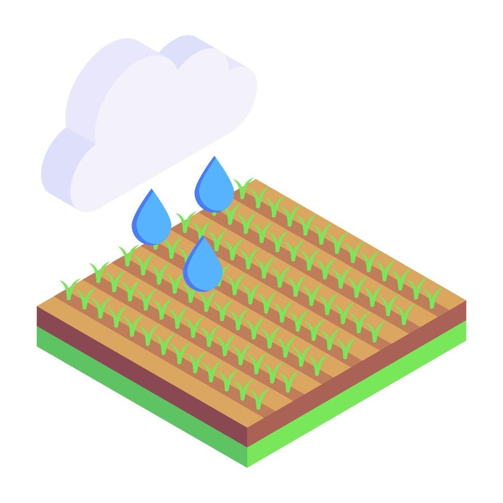 granja lluvia anuncio clima vector