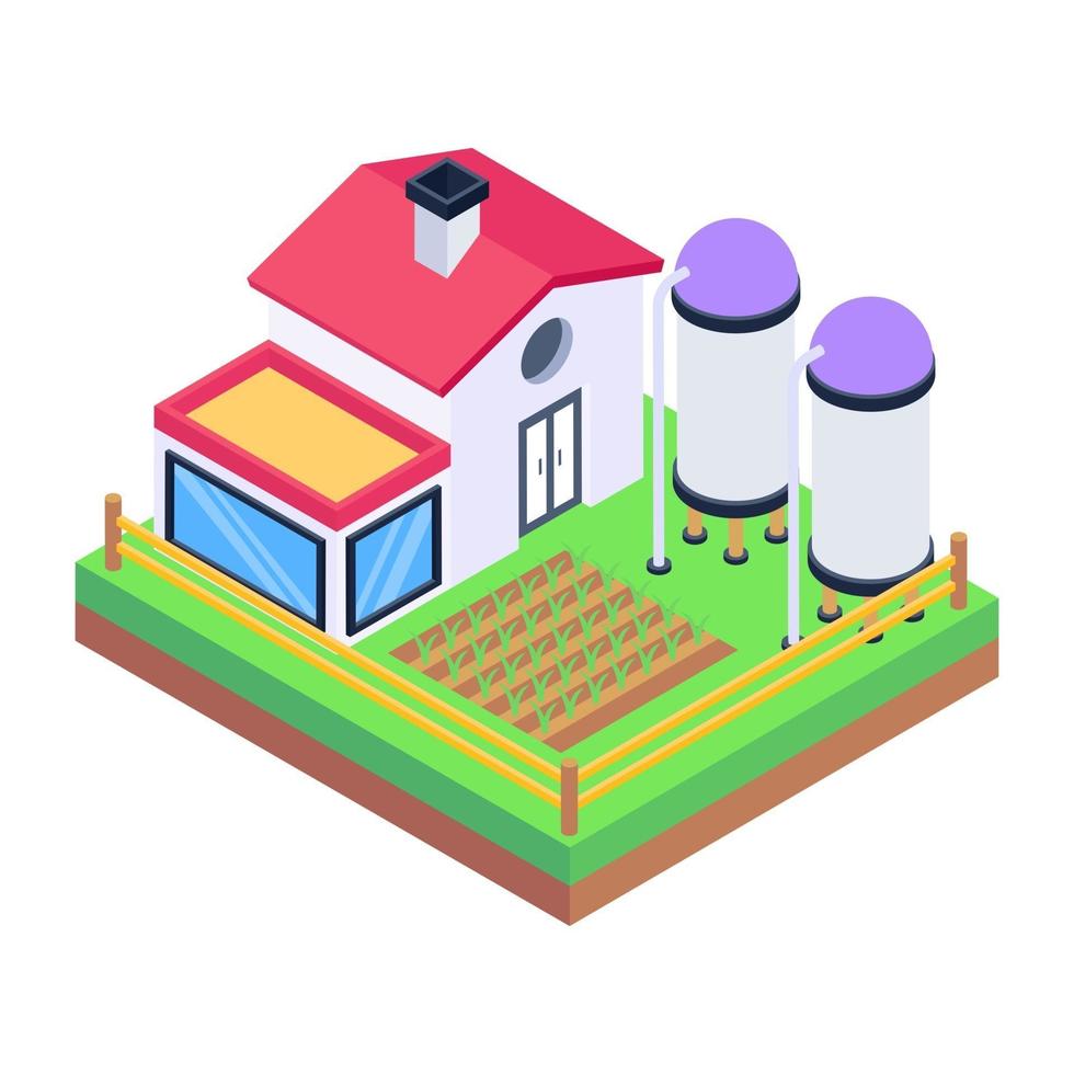 Silos Barn Granary vector