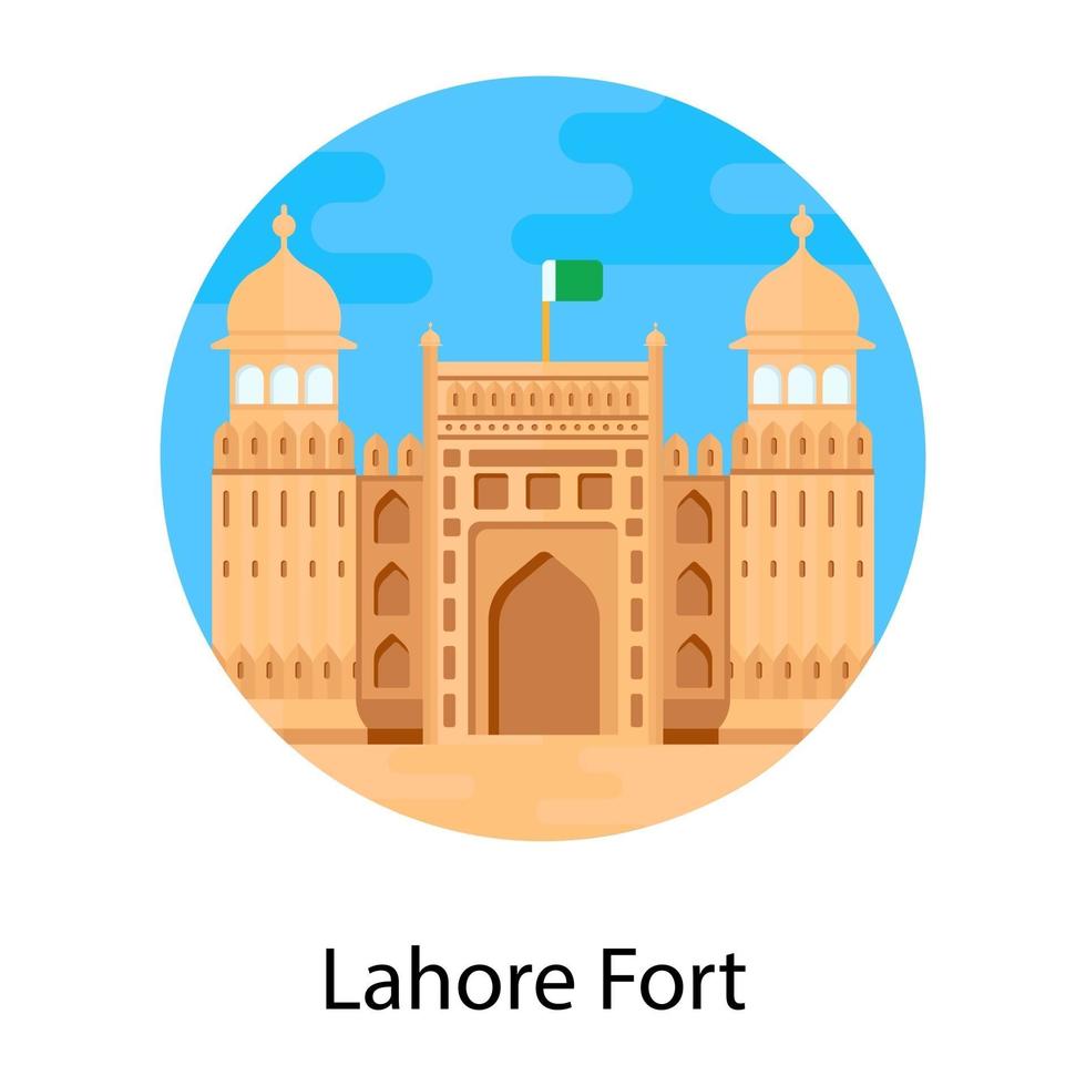 Mughal  Lahore Fort vector