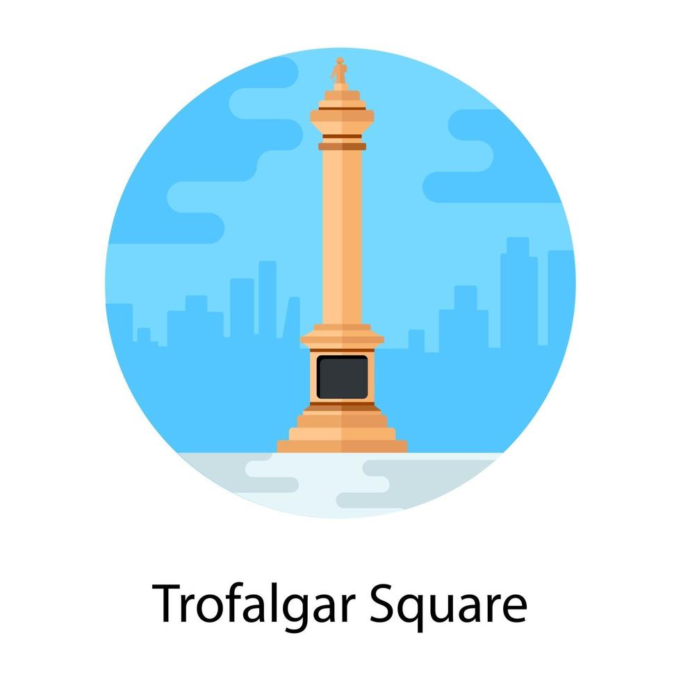 punto de referencia de la plaza de trafalgar vector