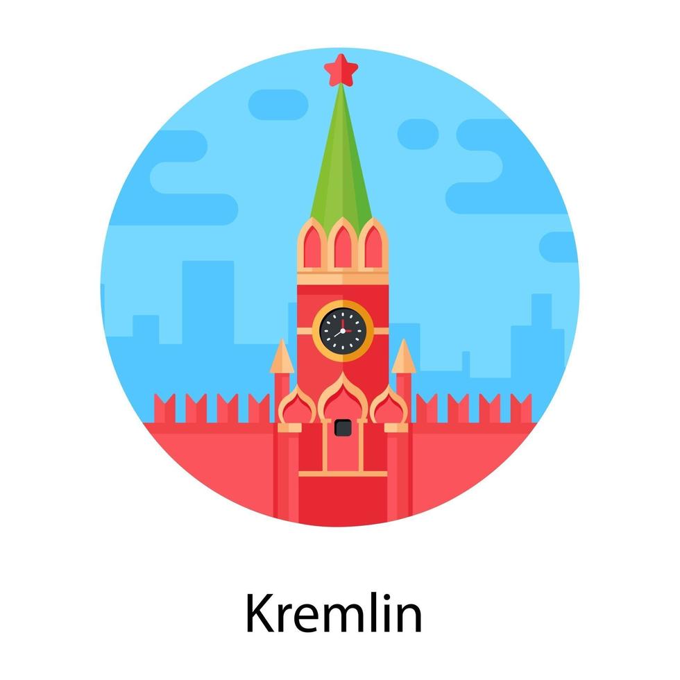 hito ruso del kremlin vector