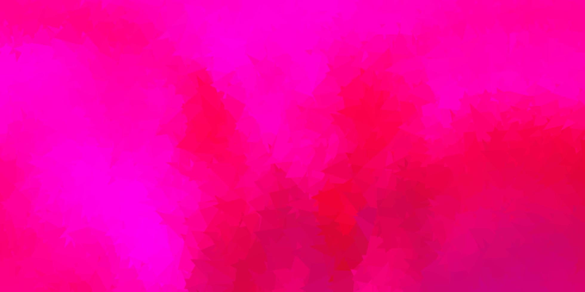 Fondo de pantalla de mosaico de triángulo vector rosa oscuro.