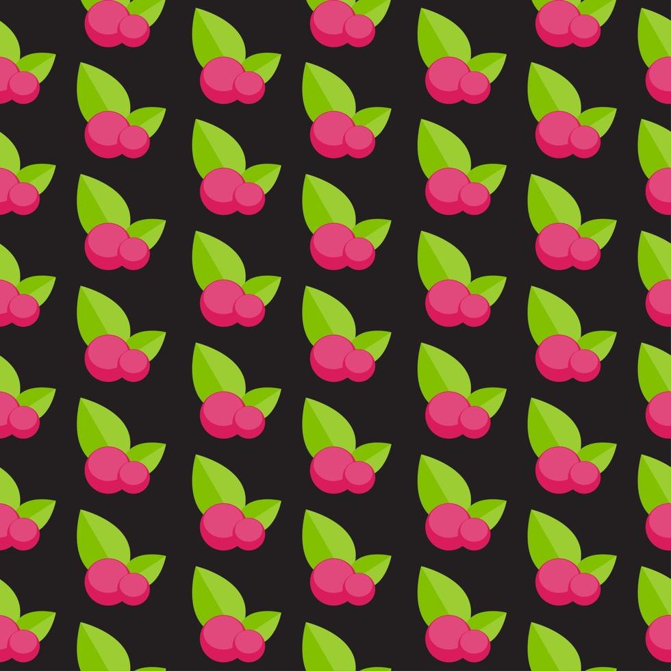 Blueberry Flat Seamless Pattern Background Icon Vector Illustration