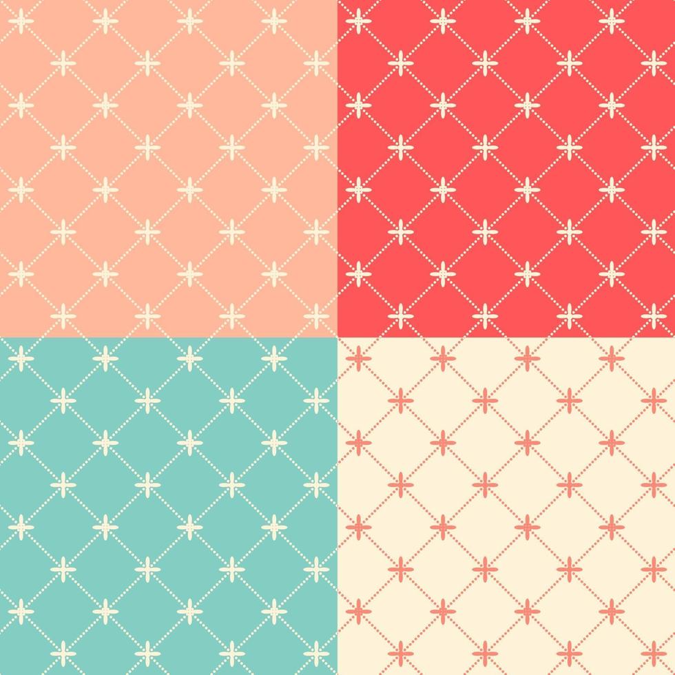 Romantic Seamless Pattern Background Vector Illustration