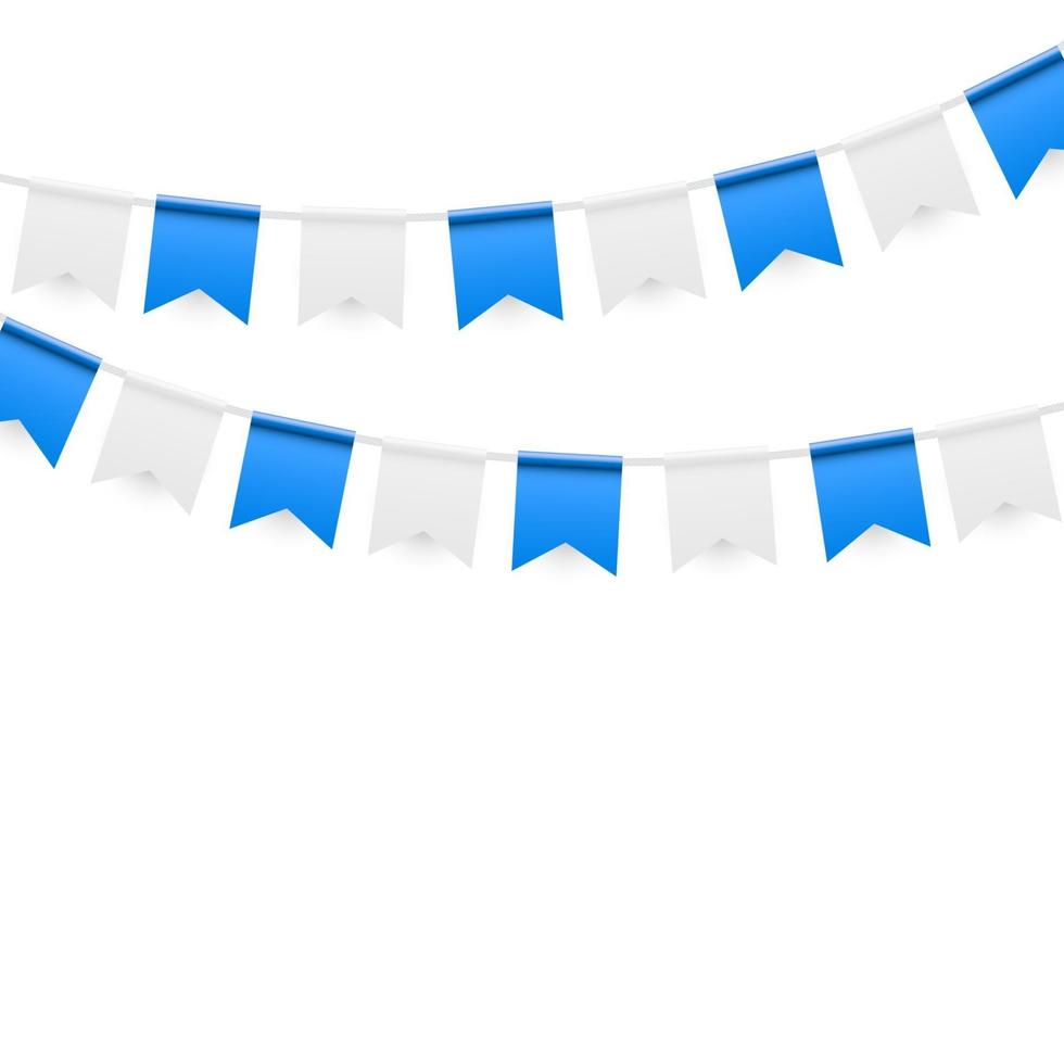 Party Background with Flags Vector Illustration