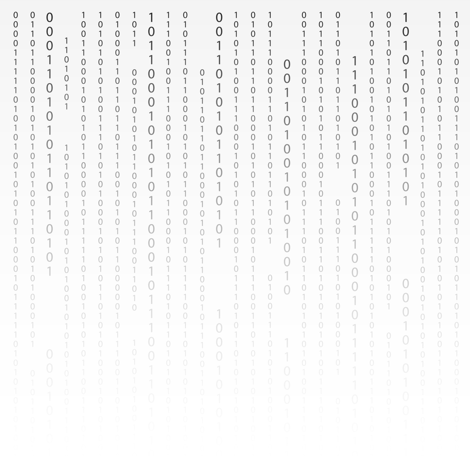 binary code black and white