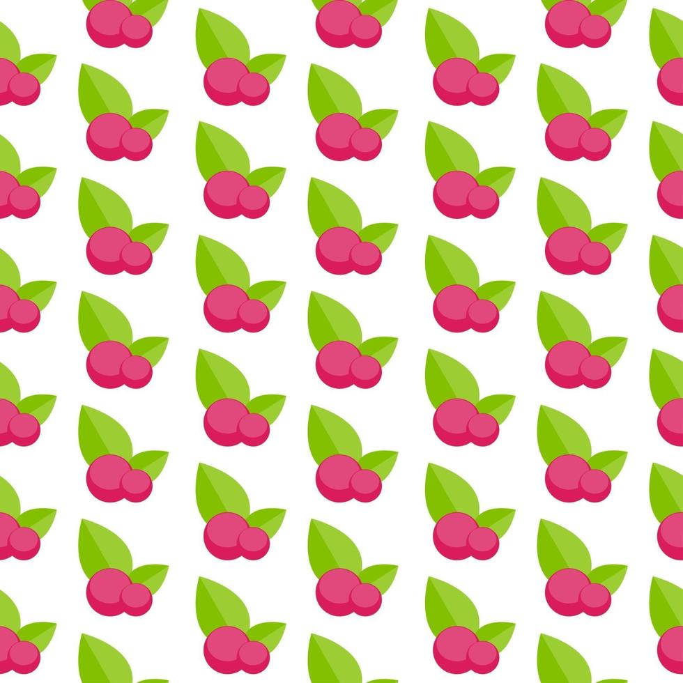 Blueberry Flat Seamless Pattern Background Icon Vector Illustration