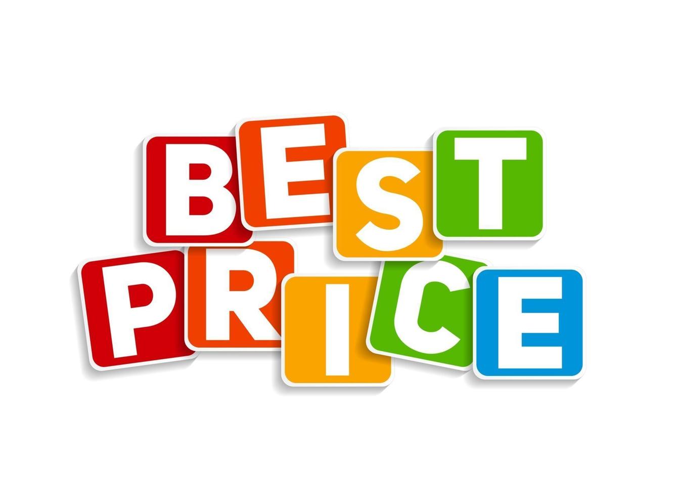 Best Price Sign Template Vector Illustration