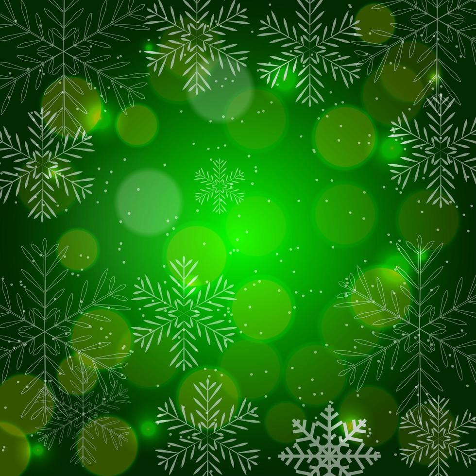 Abstract Beauty Christmas and New Year Background with Snow, Snowflakes. Vector Illustration