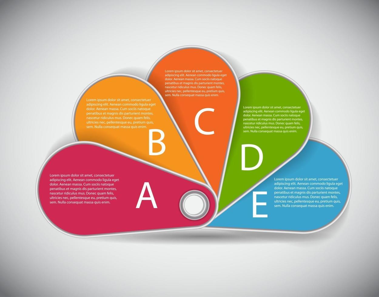 plantilla de infografía para la ilustración de vector de negocio
