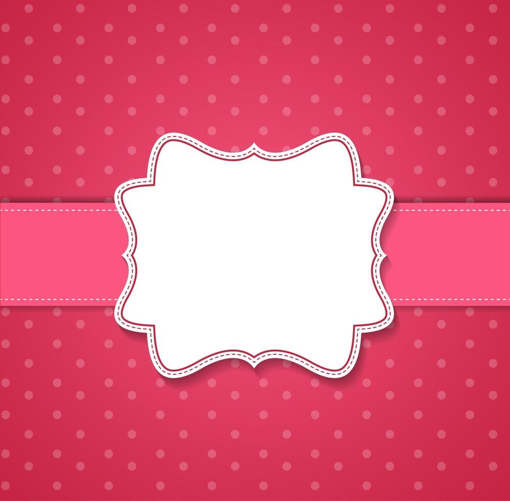 Vintage background with frame vector illustration