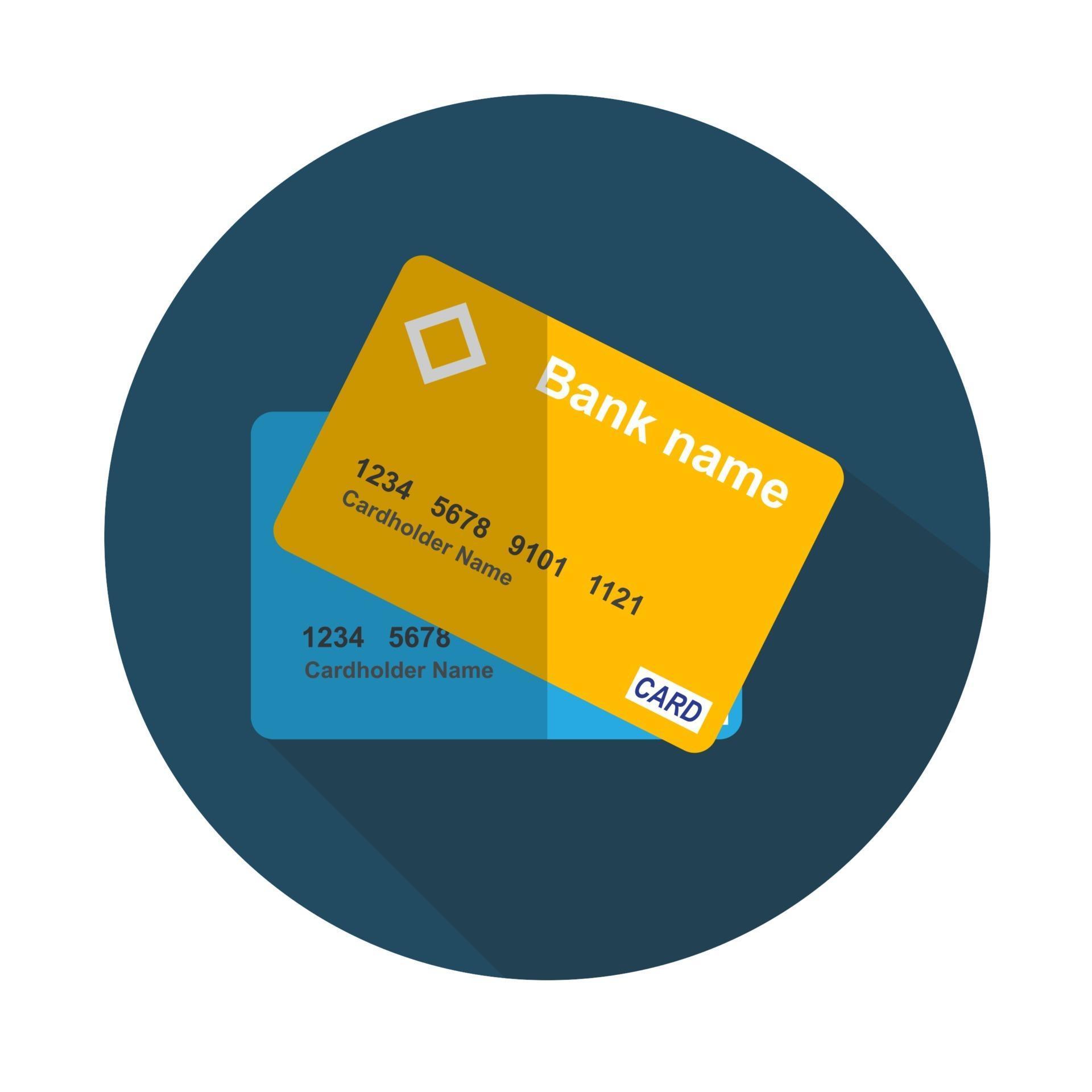Credit Card Icon Flat Concept Vector Illustration 2904559 Vector Art at