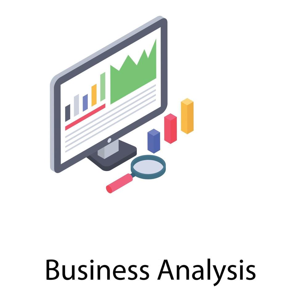 Online Business Analysis vector