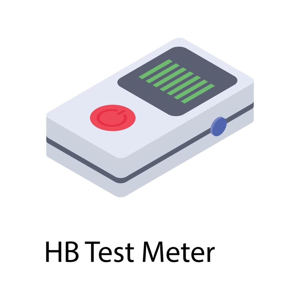 medidor de prueba hb vector