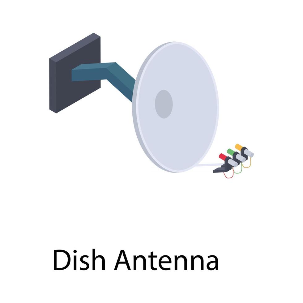 Dish Antenna Concepts vector