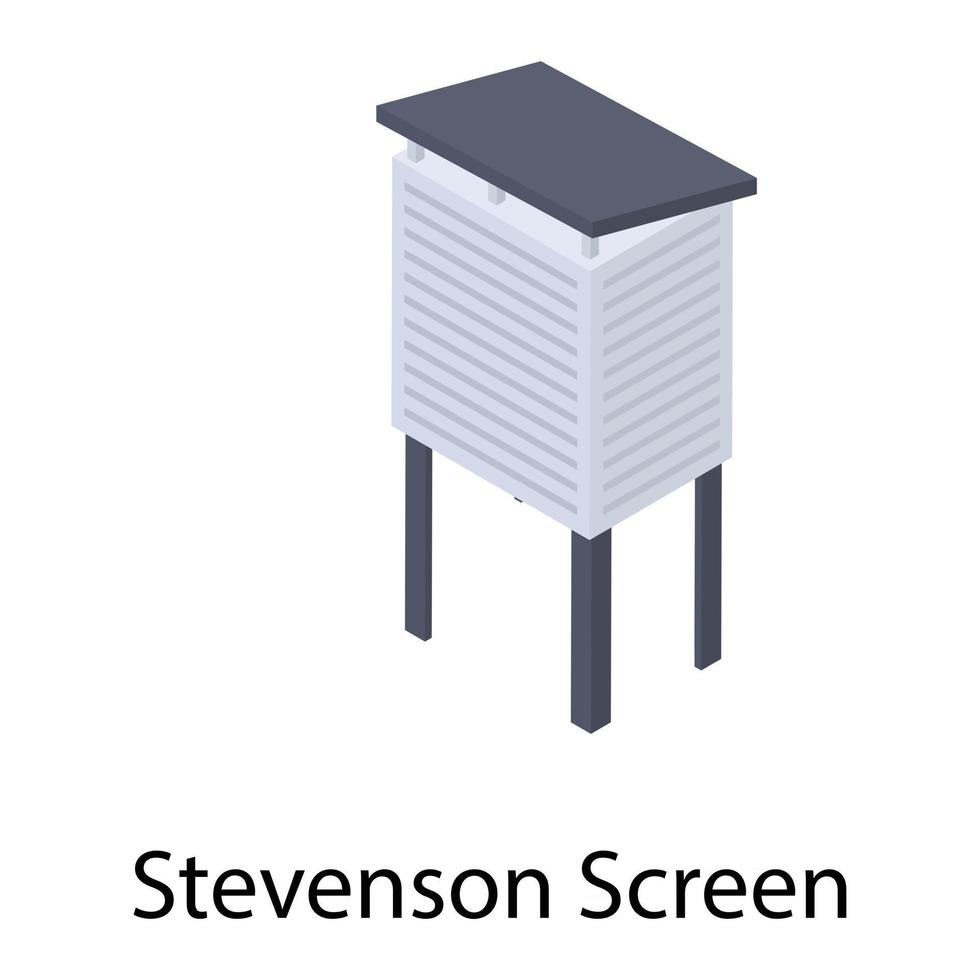 conceptos de pantalla de stevenson vector