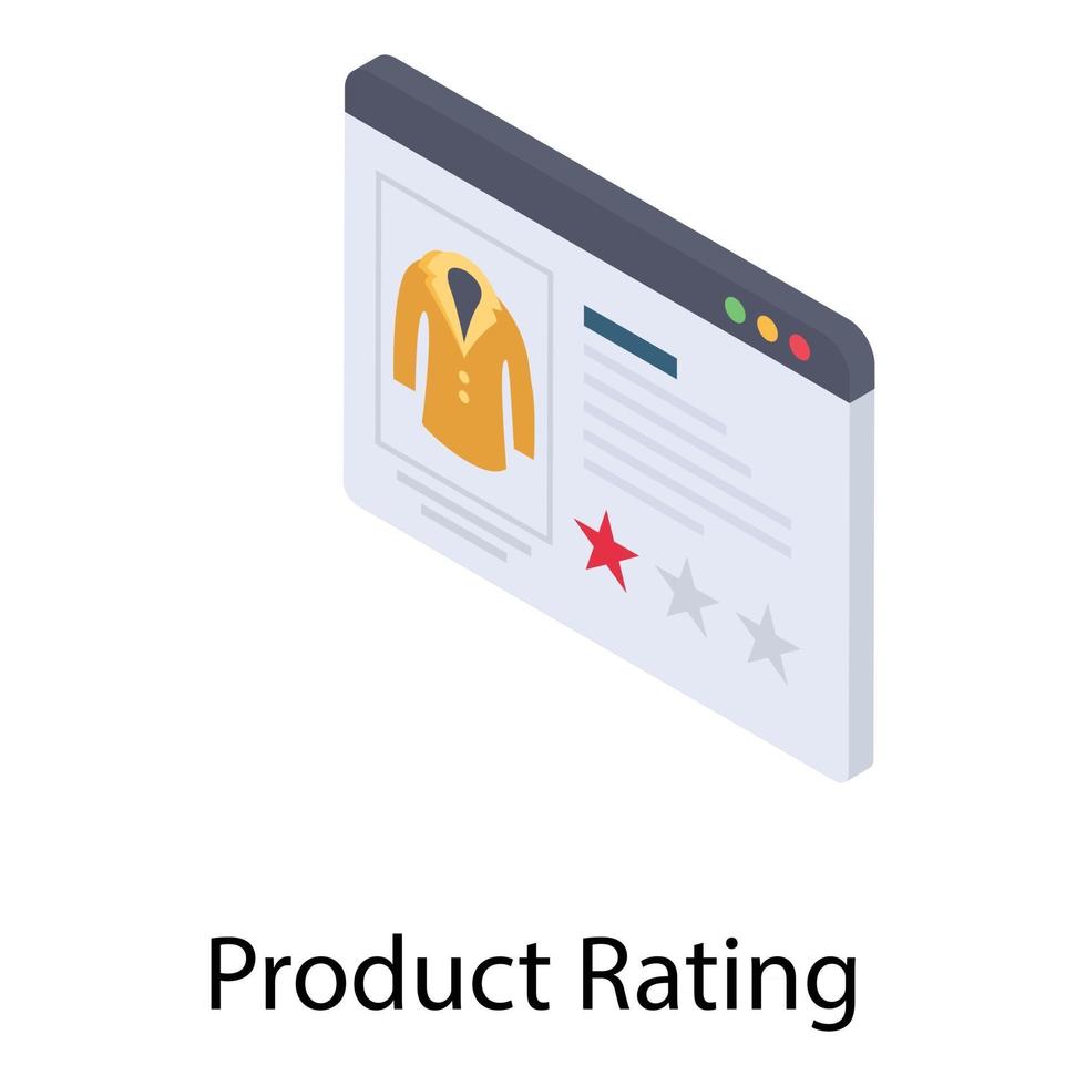 Product Rating Concepts vector