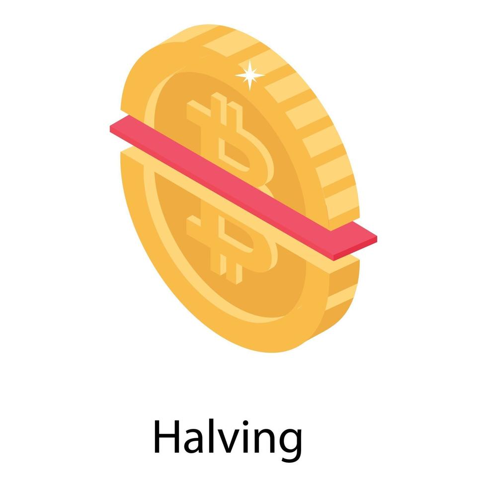 Trending Halving Concepts vector