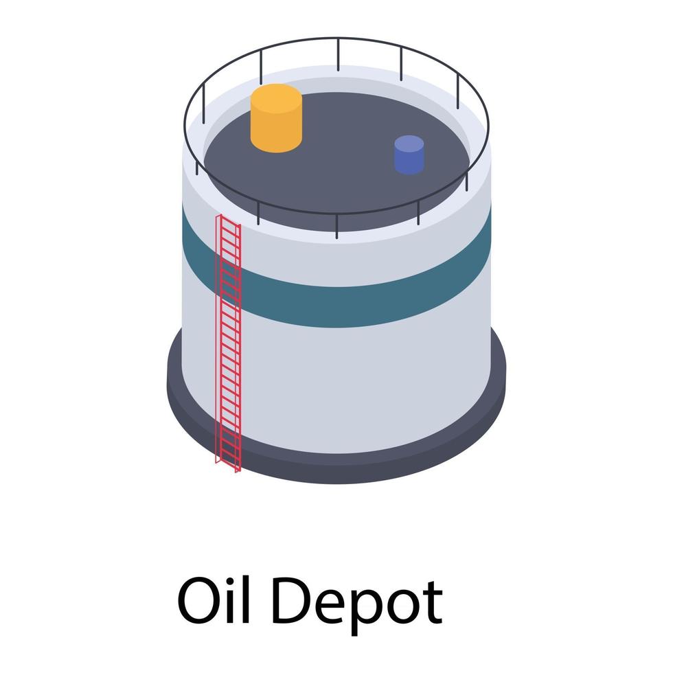 contenedor de depósito de aceite vector