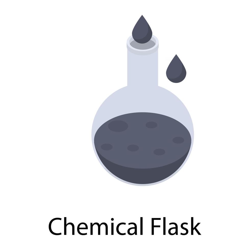 prueba química de laboratorio vector