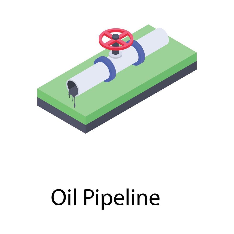 Oil Pipeline Concepts vector