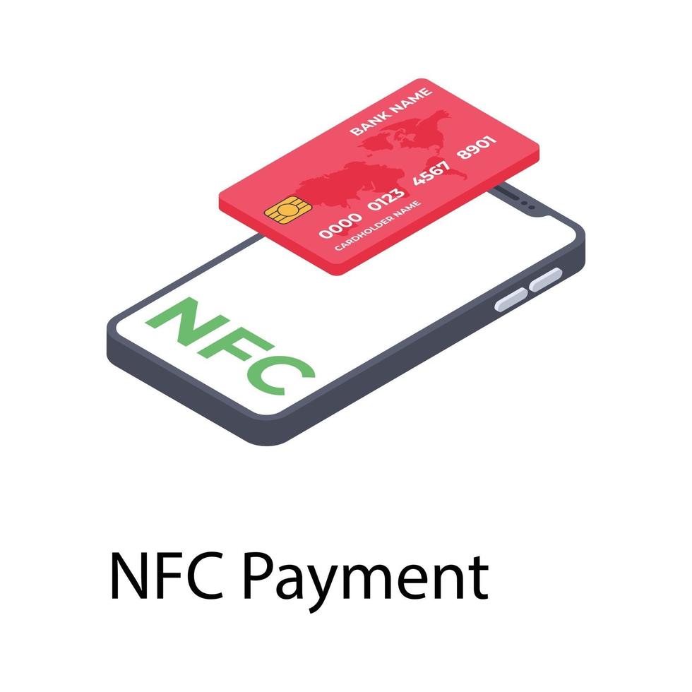 NFC Payment Concepts vector