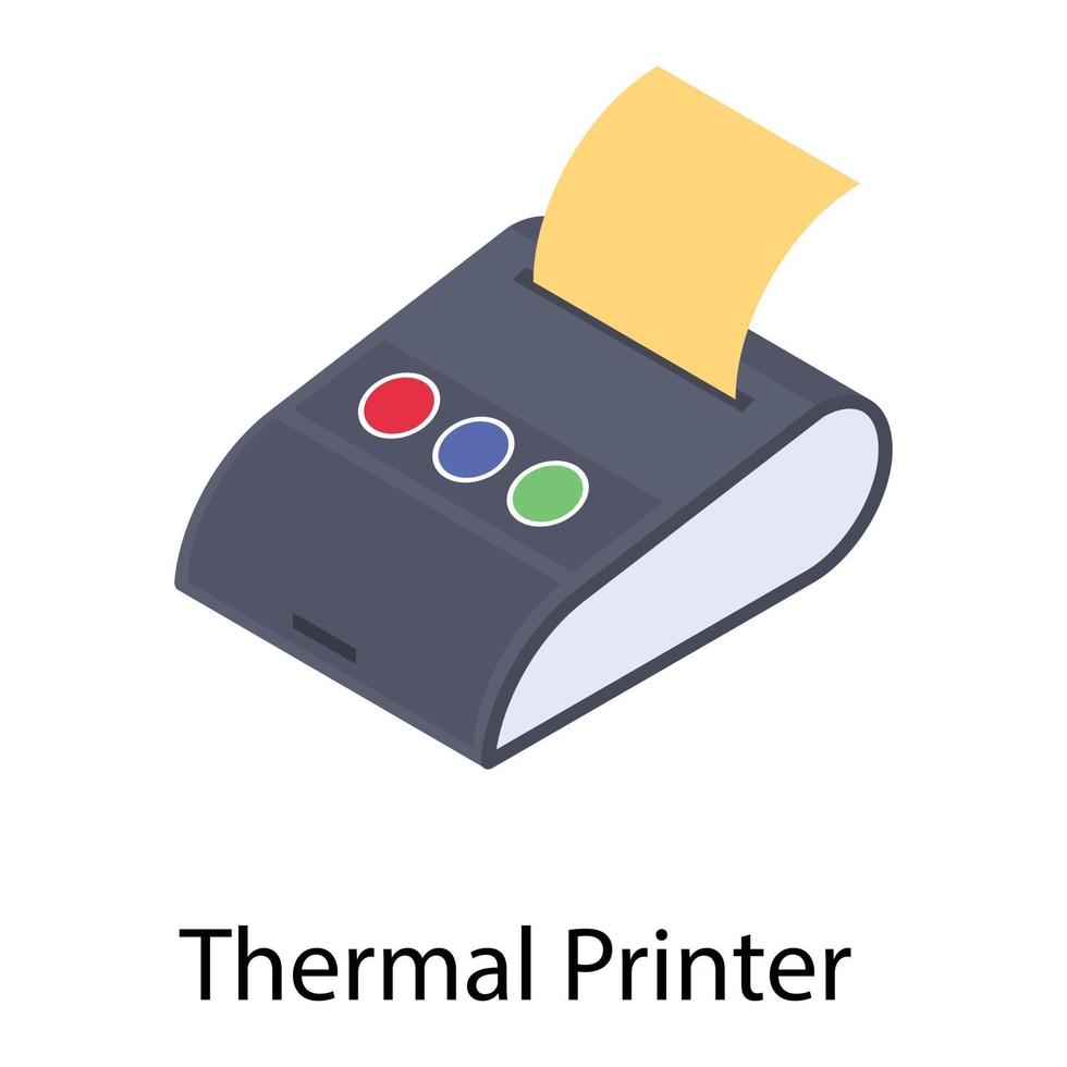 Electronic Thermal Printer vector