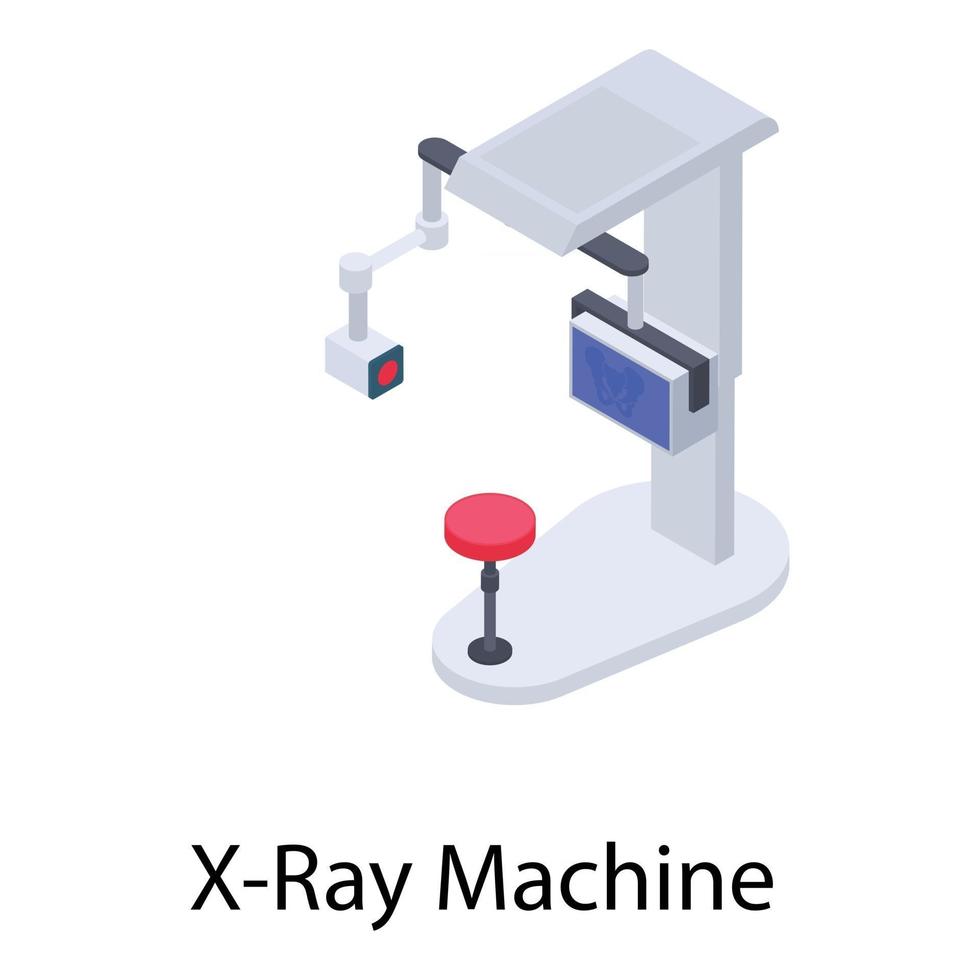 máquina de rayos X vector