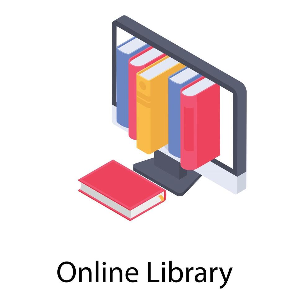 E Library Concepts vector