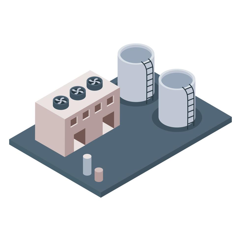 Oil Refinery Industry vector