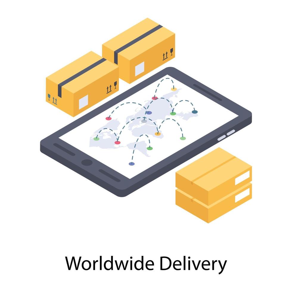 Worldwide Delivery Concepts vector