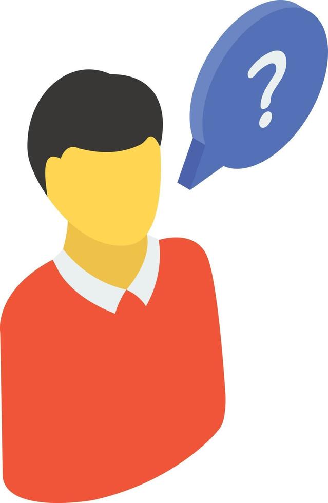 Confused Person Concepts vector