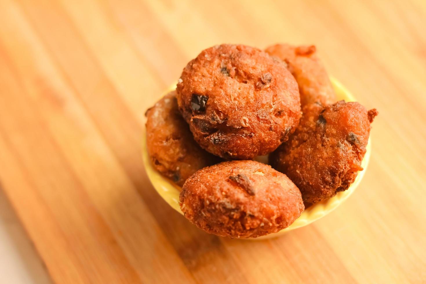 Vegetable cutlets in bowl, starter concept photo