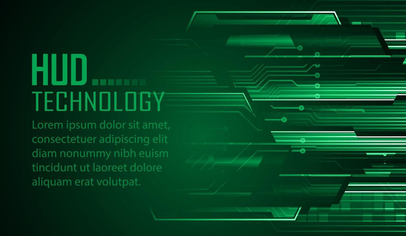 text cyber circuit future technology concept background vector