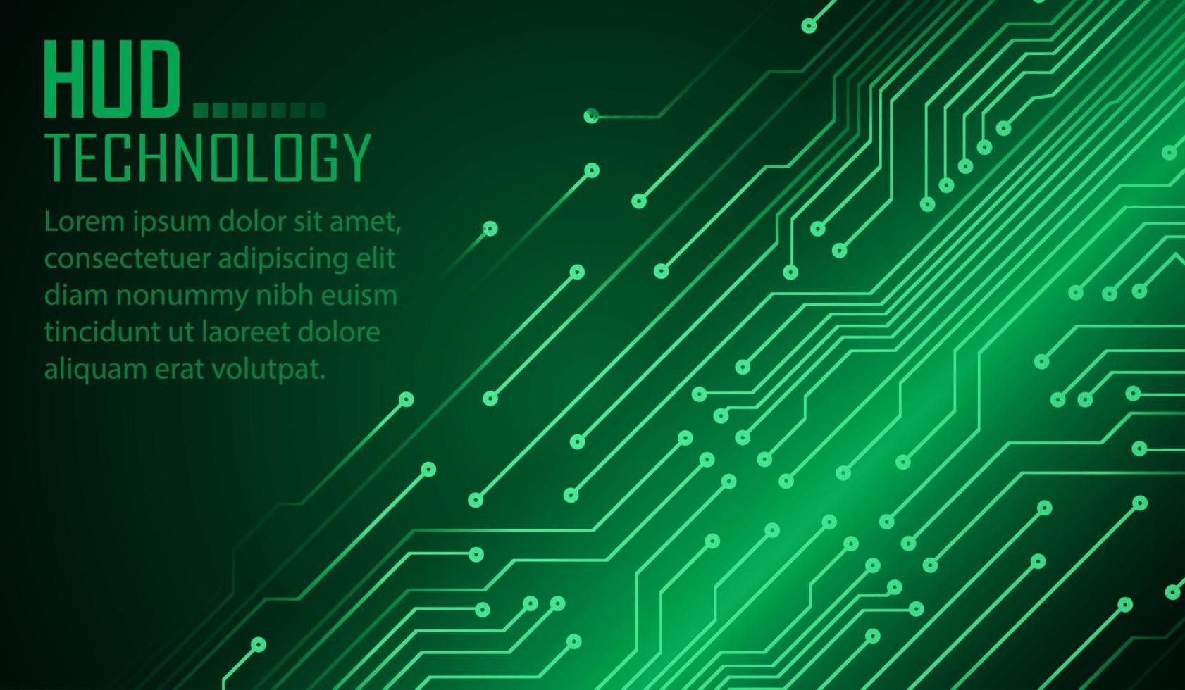 Fondo de concepto de tecnología futura de circuito cibernético vector