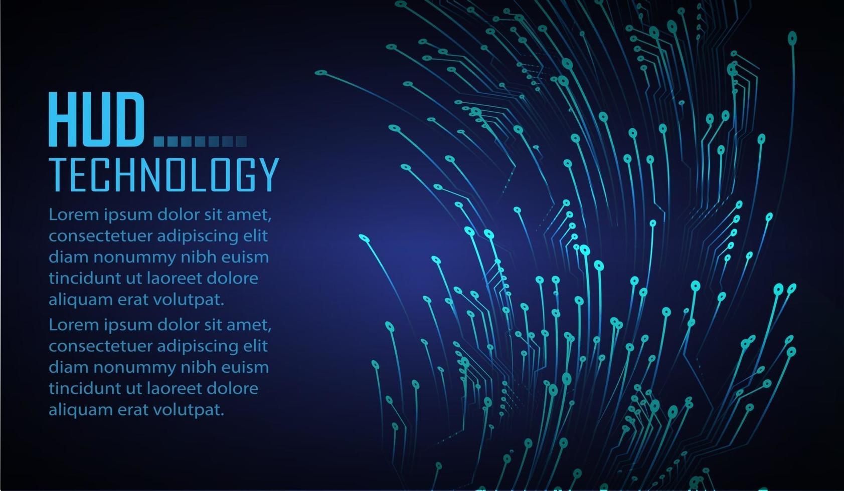 Fondo de concepto de tecnología futura de circuito cibernético vector