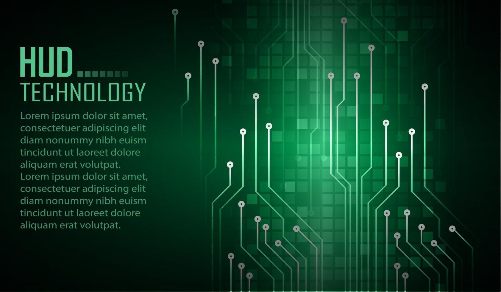 Fondo de concepto de tecnología futura de circuito cibernético vector