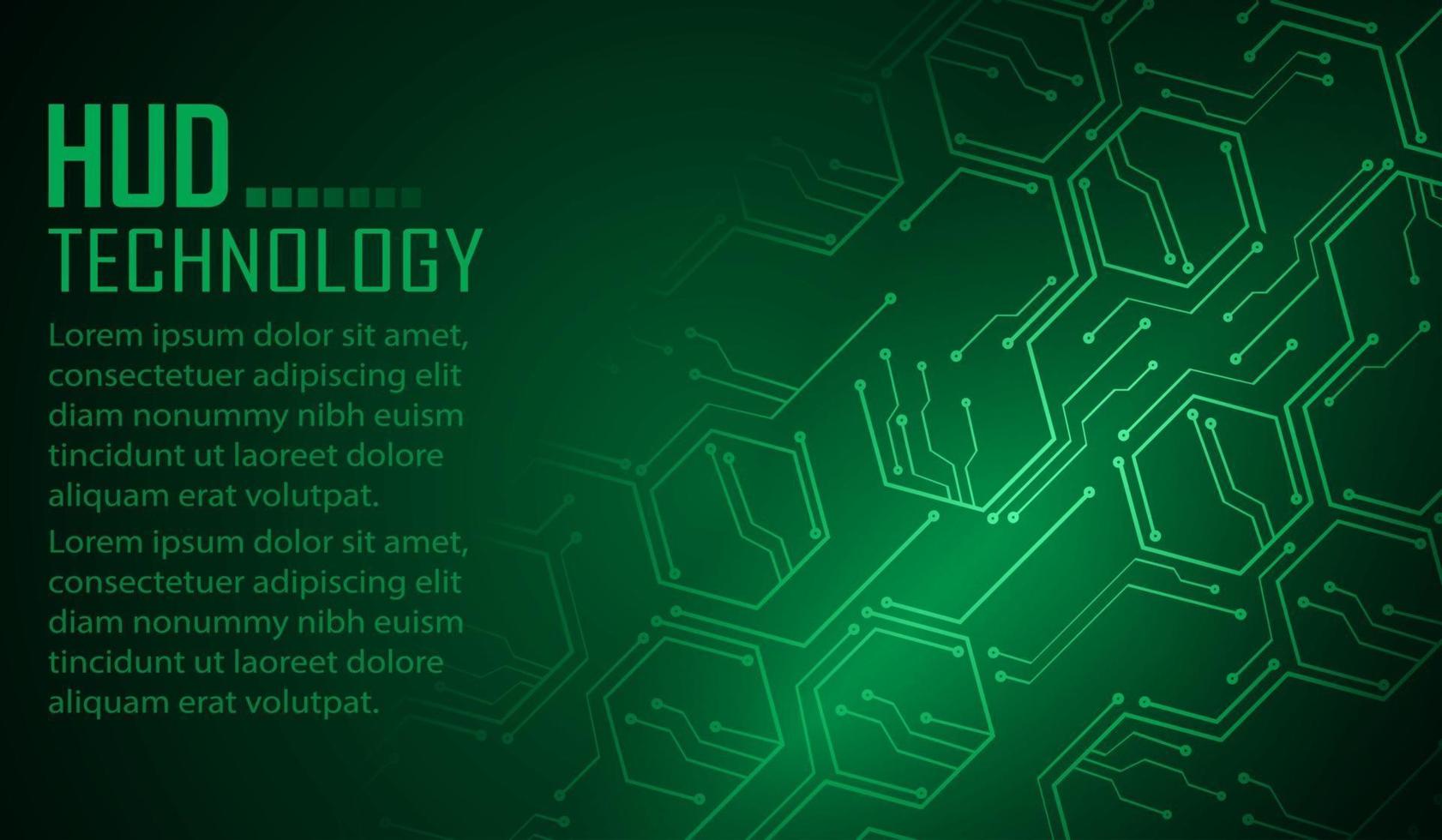 Fondo de concepto de tecnología futura de circuito cibernético vector