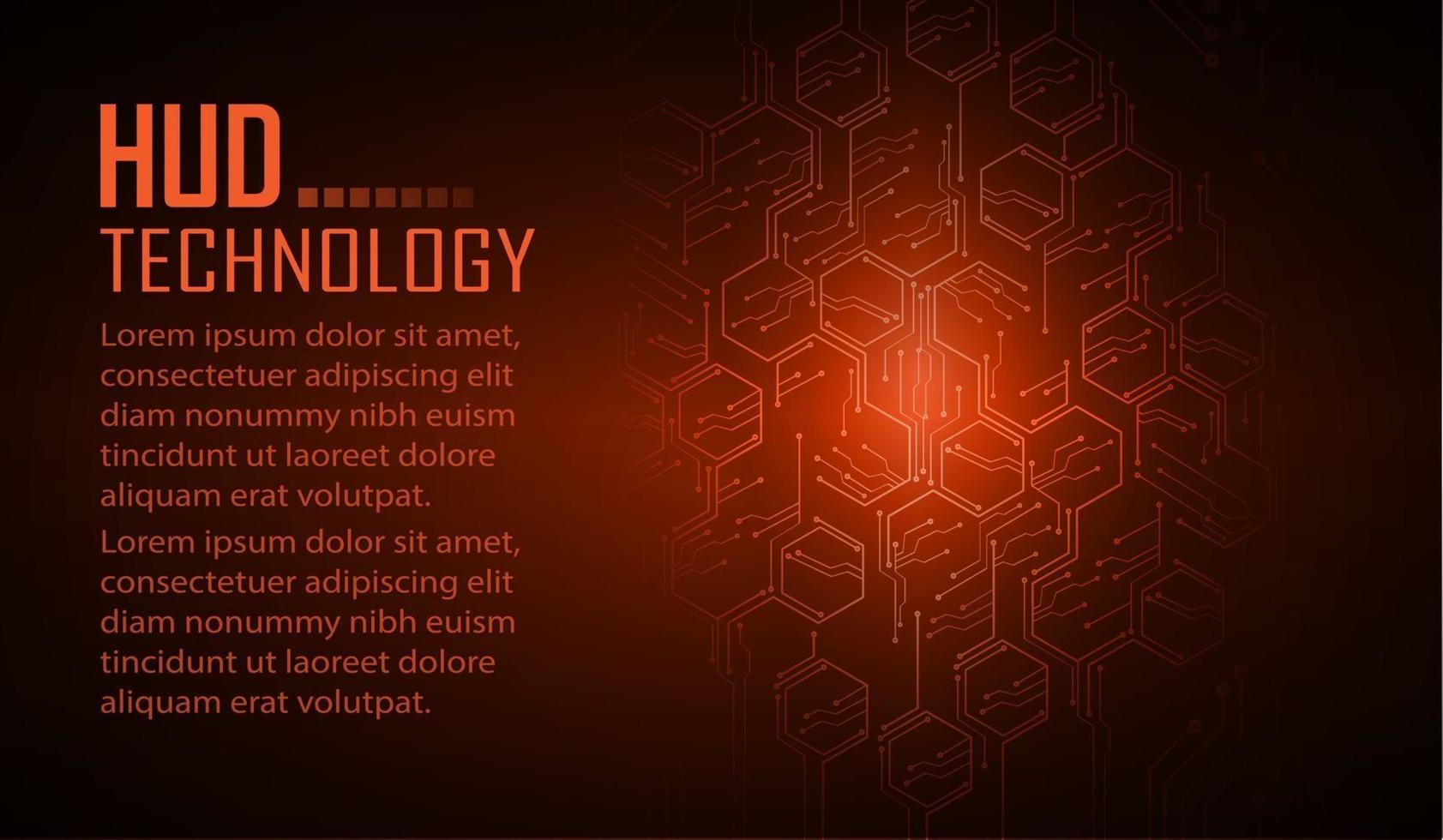 text cyber circuit future technology concept background vector