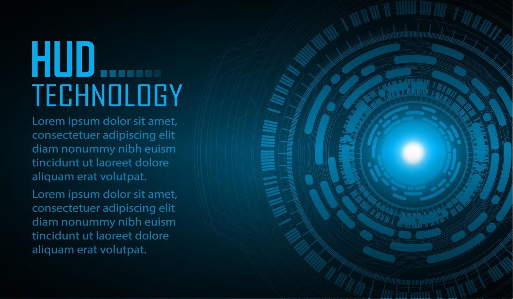 Fondo de concepto de tecnología futura de circuito cibernético vector